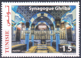 2019- Tunisie -  La Synagogue De La Ghriba De Djerba -    1V MNH***** - Moschee E Sinagoghe