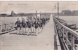 WESEL       RHEINBRUCKE         DEFILE MILITAIRE - Wesel