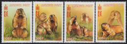 MG1132 Mongolian 2000 Grassland Animal Groundhog 4V MNH - Mongolie