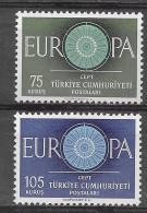 Turquia 1960.  Europa Mi 1774-75  (**) - 1960
