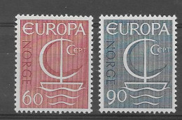 Noruega 1966.  Europa Mi 549-50  (**) - 1966