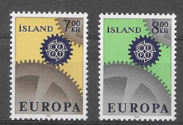 Islandia 1967.  Europa Mi 409-10  (**) - 1967