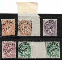 FRANCE Préoblitérés N°39, 40 CdF, 41 (paire Inter-panneau), 42, 43 - Neuf** - SUP - - 1893-1947