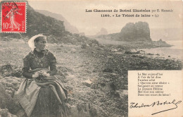 FOLKLORE - Musique - Les Chansons De Botrel Illustrées - Le Tricot De Laine - Carte Postale Ancienne - Musik