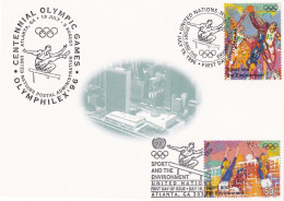Nations Unies N.Y. 1996 YT 704-705 Carte Postale Oblitérée 1er Jour - Tarjetas – Máxima