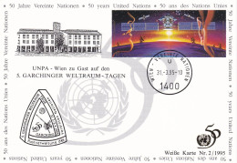 Nations Unies Vienne. Carte Postale 1992 YT 145-146 Oblitérés 1er Jour - Tarjetas – Máxima