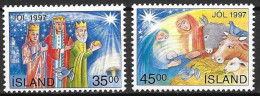 ISLANDIA NAVIDAD 1997 Yv 833/4 MNH - Unused Stamps