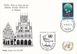 Nations Unies Vienne. Carte Postale 1993 YT 165 Oblitéré 1er Jour - Maximumkarten