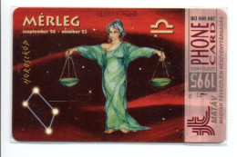 Zodiaque Zodiac  Balance Télécarte Hongrie  Phonecard  (1211) - Ungheria