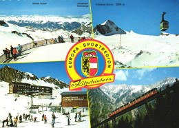 KITZSTEINHORN, KAPRUN, MULTIPLE VIEWS, CABLE CAR, MOUNTAIN, SKI RESORT, ARCHITECTURE, TRAIN, EMBLEM, AUSTRIA, POSTCARD - Kaprun