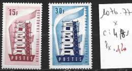 FRANCE 1076-77 * Côte 4.80 € - 1956