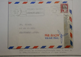 DG11 FRANCE ALGERIE   BELLE LETTRE E.A  RARE 1962 ALGER A PARIS FRANCE   ++ +AFF. INTERESSANT+++ - Covers & Documents