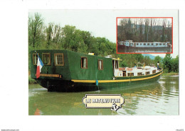 Cpm - LIMAY - SONAFHO - Quai Aux Vins - LA REINE PEDAUQUE - LE BATEAU IVRE - Péniche - Limay