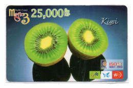 LAOS Kiwi Fruit  Carte Prépayée Card (1223) - Laos