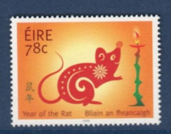 EIRE Ireland Irlande, **,  Yv 1812, Mi 1806, SG 1881, Année Du Rat - Roedores