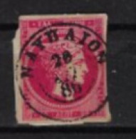 GREECE, LARGE HERMES 20 L. On Piece, Postmark "NAUPLION"(ΝΑΥΠΛΙΟΝ) Type 4. VERY GOOD POSTMARK. - Used Stamps