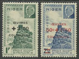 NIGER 1944 YT 95/96** SANS CHARNIERE NI TRACE - Ungebraucht