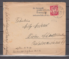Danzig 1937, Mi 246 Auf Brief Mit MS 01.7 Als Reisziel Erwähl Sich Jeder DANZIG Und Seine Ostseebäder(D3659) - Enteros Postales