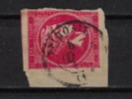 GREECE, LARGE HERMES HEAD 20 L. On Piece, Postmark "TRIPOLIS"(ΤΡΙΠΟΛΙΣ) Type 2. VERY GOOD POSTMARK. - Used Stamps