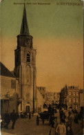 Scheveningen // Hervormde Kerk Met Keizerstraat (veel Volk) 1907randen Beetje Sleets - Scheveningen