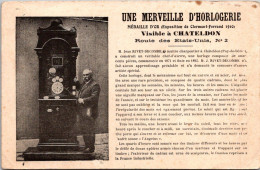 19307 Cpa 63 Chateldon - Une Merveille D' Horlogerie - Chateldon