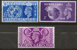 GRANDE-BRETAGNE: **, N° YT 241, 242 Et 243, TB - Unused Stamps