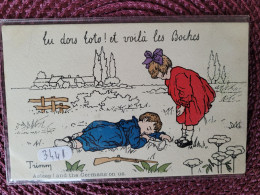 Tu Dort Toto , Voila Les Boches , Illustrateur Trimm - Humorvolle Karten