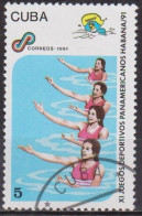 Sport Olympique - CUBA - Natation Synchronisée -  N° 3117 - 1991 - Gebruikt