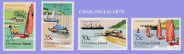 CHRISTMAS ISLAND 1983  BOAT CLUB ANNIVERSARY  SG 171-174  U.M. - Christmas Island