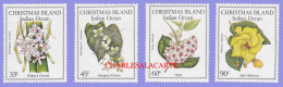 CHRISTMAS ISLAND 1986  NATIVE FLOWERS  SG 216-219  U.M. - Christmas Island