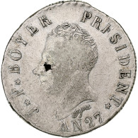 Haïti, Jean-Pierre Boyer, 50 Centimes, AN 27 (1830), Argent, TB+, KM:20 - Haití