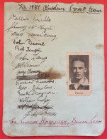 1937 ABERDEEN FOOTBALL TEAM TOUR TO SOUTH AFRICA - ORIGINAL TEAM AUTOGRAPHS - Autogramme