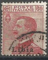 Libia Libya Italy Colony 1918 Michetti C.60 VFU - Collections