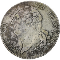 France, Louis XVI, Écu De 6 Livres Français, 1792 / AN 4, Strasbourg, Argent - Autres & Non Classés