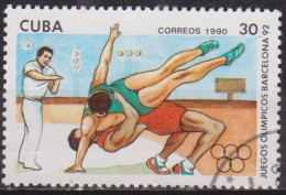 Sport Olympique - CUBA - Lutte Libre -  N° 3012 - 1990 - Gebraucht