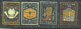 VEREINIGTE STAATEN ETATS UNIS USA 2021 WESTERN WEAR SET 4V SLIMMING USED SN 5615-18 MI 5848-51 YT 5457-60 - Used Stamps