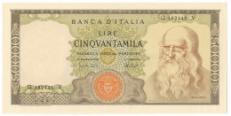 50000 LIRE BANCA D'ITALIA LEONARDO DA VINCI MEDUSA 04/02/1974 FDS-/FDS - Otros & Sin Clasificación