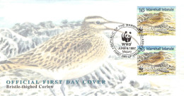 MARSHALL ISLANDS - FDC WWF 1997 - CURLEW / 4239 - Marshall