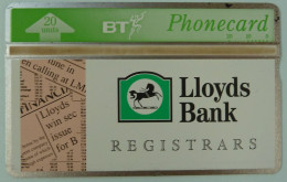 UK - Great Britain - BT & Landis & Gyr - BTP176 - Lloyds Bank Registrars - 324H - 1000ex - Mint - BT Private Issues