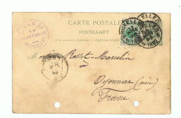 CARTE POSTALE LETTRE , ENTIER POSTAL , BELGIQUE BRUXELLES 1892 , ENTETE COMMERCIALE L VANOS 49 BD D` ANDERLECHT - Altri & Non Classificati