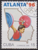 Sports Olympiques - CUBA - Haltérophilie - N° 3462 - 1995 - Used Stamps