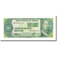 Billet, Bolivie, 50,000 Pesos Bolivianos, D. 1984-06-5, KM:170a, NEUF - Bolivia