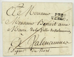 P.95.P. VENLO Pour Valenciennes 1813 - 1792-1815: Veroverde Departementen