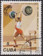 Sports Olympiques - CUBA - Haltérophilie - N° 2064 - 1978 - Gebraucht