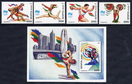 BELARUS 1996 Olympic Games Set Of 4 And Block MNH / **.  Michel 149-52, Block 9 - Wit-Rusland