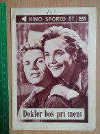 Prog 29 - As Long As You're Near Me (1953) -Solange Du Da Bist -Maria Schell, O.W. Fischer, Hardy Krüger - Publicité Cinématographique