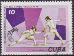 Sport Olympique - CUBA - Escrime - N° 2065 - 1978 - Oblitérés