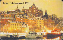 Schweden Chip 314 Stockholm By Night - Hafen (60114/053) - Stamped 32348719 - Zweden