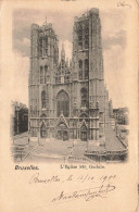 BELGIQUE - Bruxelles - L'église Sainte Gudule - Carte Postale Ancienne - Otros & Sin Clasificación