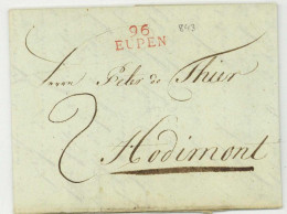 96 EUPEN Pour Hodimont 1804 - 1792-1815: Veroverde Departementen